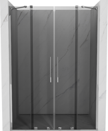 Mexen Velar Duo uși de duș glisante 140 cm, grafit, crom - 871-140-000-42-01