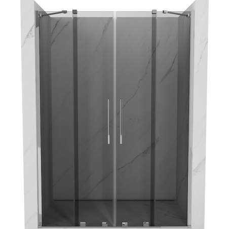 Mexen Velar Duo uși de duș glisante 150 cm, grafit, crom - 871-150-000-42-01