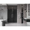 Mexen Velar Duo tolóajtós zuhanykabin 160 cm, grafit, króm - 871-160-000-42-01