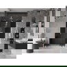 Mexen Velar Duo uși duș culisante 160 cm, grafit, alb - 871-160-000-42-20