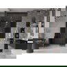 Mexen Velar Duo uși de duș glisante 160 cm, grafit, auriu - 871-160-000-42-50