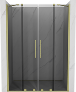 Mexen Velar Duo uși de duș glisante 140 cm, grafit, auriu periat - 871-140-000-42-55
