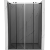 Mexen Velar Duo uși de duș glisante 140 cm, grafit, gun gray periat - 871-140-000-42-66