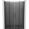 Mexen Velar Duo uși de duș glisante 140 cm, grafit, negru - 871-140-000-42-70