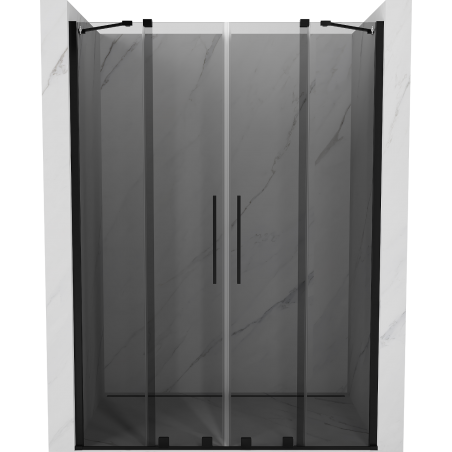 Mexen Velar Duo uși de duș glisante 160 cm, grafit, negru - 871-160-000-42-70