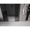 Mexen Velar Duo tolóajtós zuhanyajtók 160 cm, grafit, fekete - 871-160-000-42-70