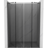 Mexen Velar Duo 160 cm-es tolóajtós zuhanyajtó, grafit, gun metal - 871-160-000-42-95