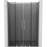 Mexen Velar Duo uși de duș glisante 150 cm, grafit, nichel periat - 871-150-000-42-97