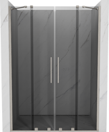 Mexen Velar Duo uși de duș glisante 140 cm, grafit, nichel periat - 871-140-000-42-97