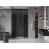 Mexen Velar Duo tolóajtós zuhanyajtók 160 cm, grafit, fekete - 871-160-000-42-70