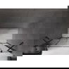 Mexen Velar Duo uși de duș culisante 160 cm, grafit, negre - 871-160-000-42-70