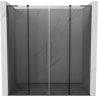 Mexen Velar L Duo uși de duș glisante 180 cm, grafit, gri pistol periat - 871-180-003-42-66