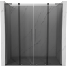 Mexen Velar L Duo zuhanyajtó tolóajtó 180 cm, grafit, gun metal - 871-180-003-42-95