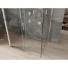 Mexen Omega zuhanykabin 3-oldalas, tolhatós 130 x 100 cm, átlátszó, króm - 825-130-100-01-00-3S