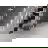Mexen Velar L Duo uși de duș glisante 160 cm, transparente, albe - 871-160-003-02-20