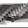Mexen Velar L Duo uși de duș glisante 140 cm, transparente, aurii - 871-140-003-02-50