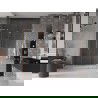 Mexen Velar L Duo uși de duș glisante 140 cm, transparent, cupru periat - 871-140-003-02-65