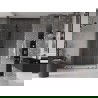 Mexen Velar L Duo toló zuhanyajtó 140 cm, átlátszó, szálcsiszolt gun gray - 871-140-003-02-66