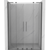Mexen Velar L Duo uși de duș glisante 160 cm, transparent, gri metalizat șlefuit - 871-160-003-02-66