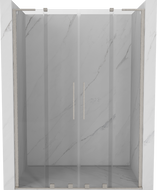 Mexen Velar L Duo uși de duș glisante 140 cm, transparent, nichel periat - 871-140-003-02-97