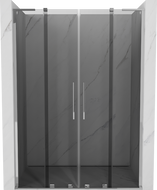 Mexen Velar L Duo uși de duș glisante 140 cm, grafit, crom - 871-140-003-42-01