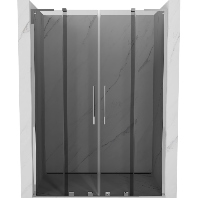 Mexen Velar L Mexen Velar L Duo toló zuhanyajtó 150 cm, grafit, króm - 871-150-003-42-01