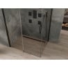 Mexen Omega cabina de duș glisantă 100 x 80 cm, transparentă, neagră - 825-100-080-70-00
