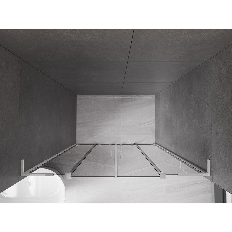 Mexen Velar L Mexen Velar L Duo toló zuhanyajtó 150 cm, grafit, króm - 871-150-003-42-01