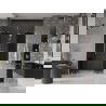 Mexen Velar L Duo uși de duș glisante 160 cm, grafit, auriu periat - 871-160-003-42-55