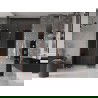 Mexen Velar L Duo tolóajtós zuhanykabin 150 cm, grafit, csiszolt réz - 871-150-003-42-65