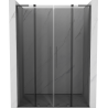 Mexen Velar L Duo toló zuhanyajtó 140 cm, grafit, gun gray csiszolt - 871-140-003-42-66
