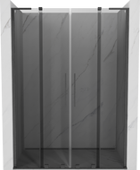 Mexen Velar L Duo toló zuhanyajtó 140 cm, grafit, szálcsiszolt gun gray - 871-140-003-42-66