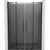 Usi de duș glisante, Mexen Velar L Duo, 140 cm, grafit, negre - 871-140-003-42-70
