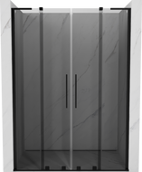 Mexen Velar L Duo uși de duș glisante 160 cm, grafit, negru - 871-160-003-42-70
