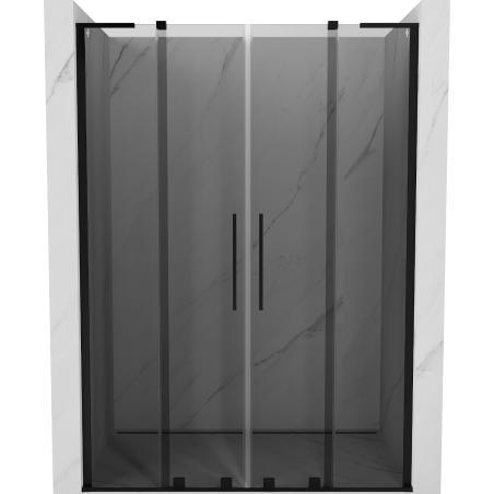 Mexen Velar L Duo uși de duș glisante 150 cm, grafit, negru - 871-150-003-42-70