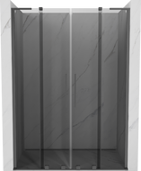 Mexen Velar L Duo tolóajtós zuhanyajtó 140 cm, grafit, gun metal - 871-140-003-42-95