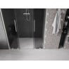 Mexen Velar L Duo uși de duș glisante 160 cm, grafit, nichel periat - 871-160-003-42-97