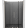 Mexen Velar L Duo uși de duș glisante 140 cm, grafit, nichel periat - 871-140-003-42-97
