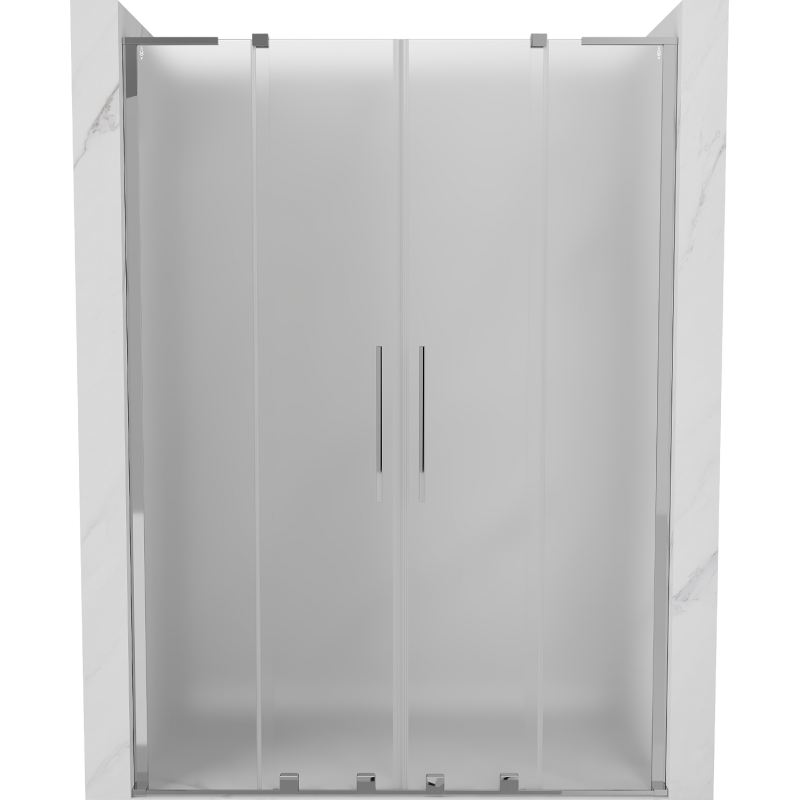 Mexen Velar L Duo tolóajtós zuhanyajtó 150 cm, matt, króm - 871-150-003-32-01