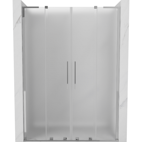 Mexen Velar L Duo tolóajtós zuhanyajtó 150 cm, matt, króm - 871-150-003-32-01