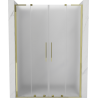 Uși de duș mexen velar l duo glisante 140 cm, mat, aurii - 871-140-003-32-50