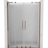 Mexen Velar L Duo uși de duș glisante 150 cm, mat, aur roz - 871-150-003-32-60
