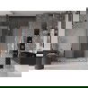 Mexen Velar L Duo tolóajtós zuhanyajtók 140 cm, homályosított rózsaarany - 871-140-003-32-60