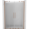 Mexen Velar L Duo uși de duș culisante 160 cm, sablat, cupru periat - 871-160-003-32-65