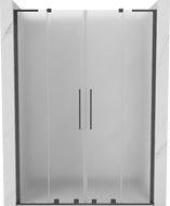 Mexen Velar L Duo uși de duș glisante 140 cm, înghețat, gri pistol periat - 871-140-003-32-66
