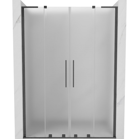 Mexen Velar L Duo uși de duș glisante 150 cm, înghețat, gri gun periat - 871-150-003-32-66