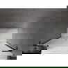 Mexen Velar L Duo uși de duș glisante 140 cm, sticlă mată, negre - 871-140-003-32-70