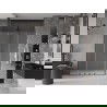 Mexen Velar L Duo uși de duș glisante 160 cm, sticlă mată, gun metal - 871-160-003-32-95