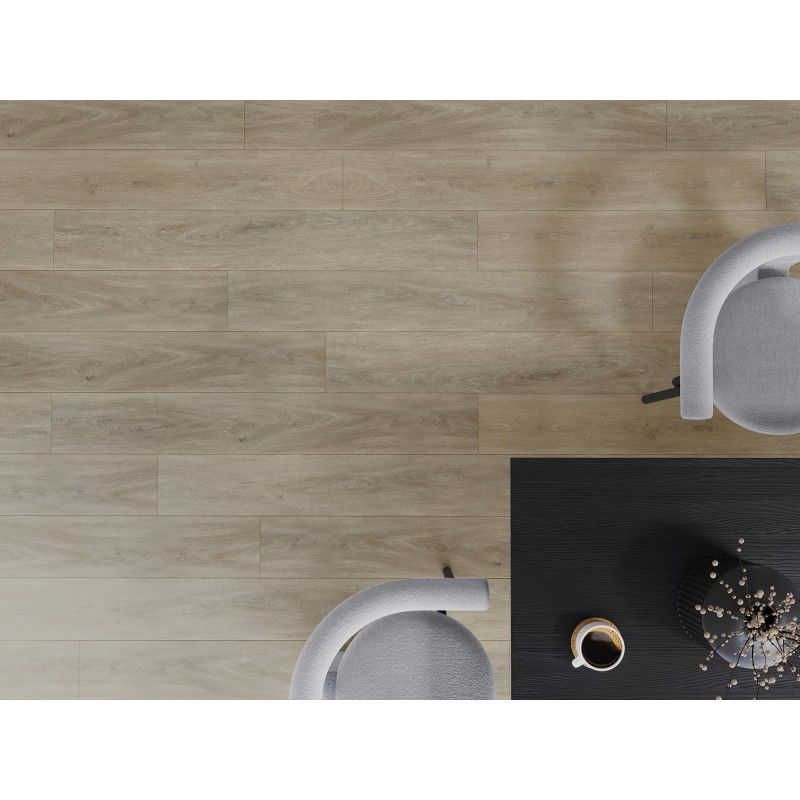 Mexen Parkland minta vinyl padlóburkolat 1240 x 182 mm SPC 6,5 mm, IXPE alátét 1,5 mm, 4 V-fuga, Tölgy - F1024-S