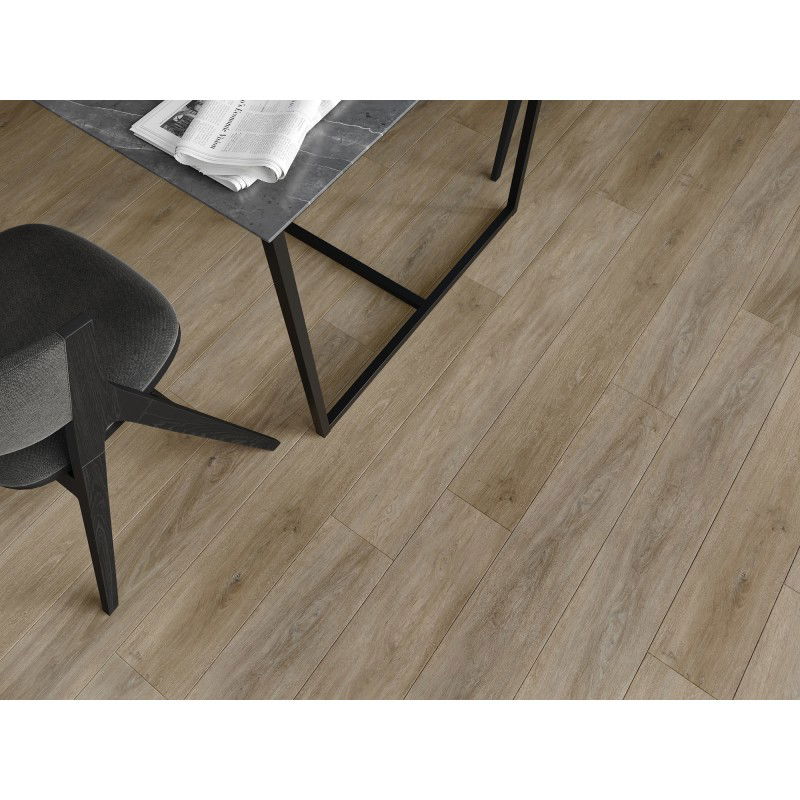 Mexen Palermo probă de panouri vinilice 1240 x 182 mm SPC 6,5 mm, substrat IXPE 1,5 mm, 4 V-Fuga, Stejar - F1025-S